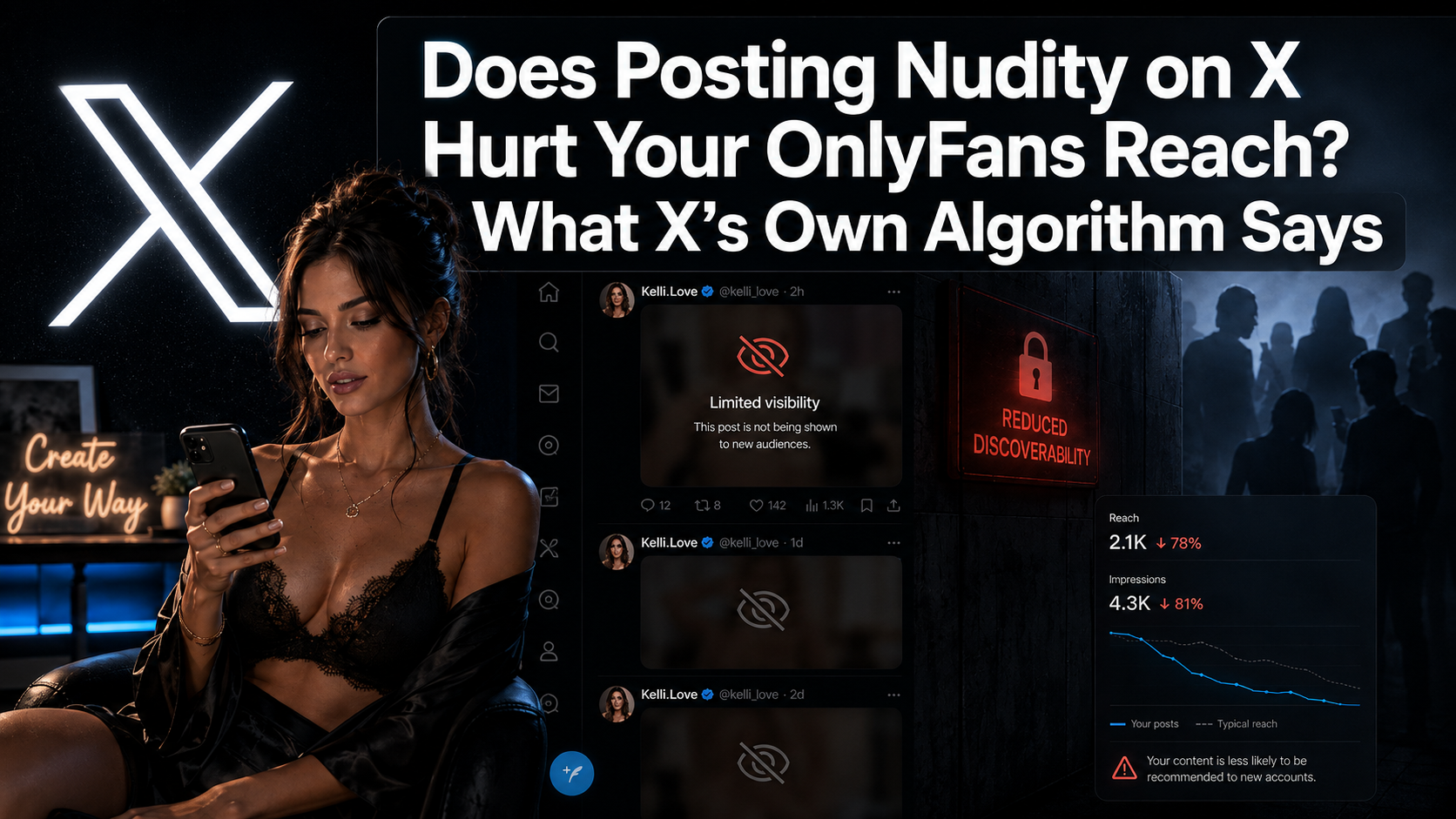 Does Posting Nudity on X Hurt Your OnlyFans Reach? What X’s Own Algorithm Says
